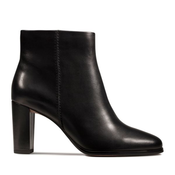 Clarks Womens Kaylin Fern Ankle Boots Black | USA-7251340